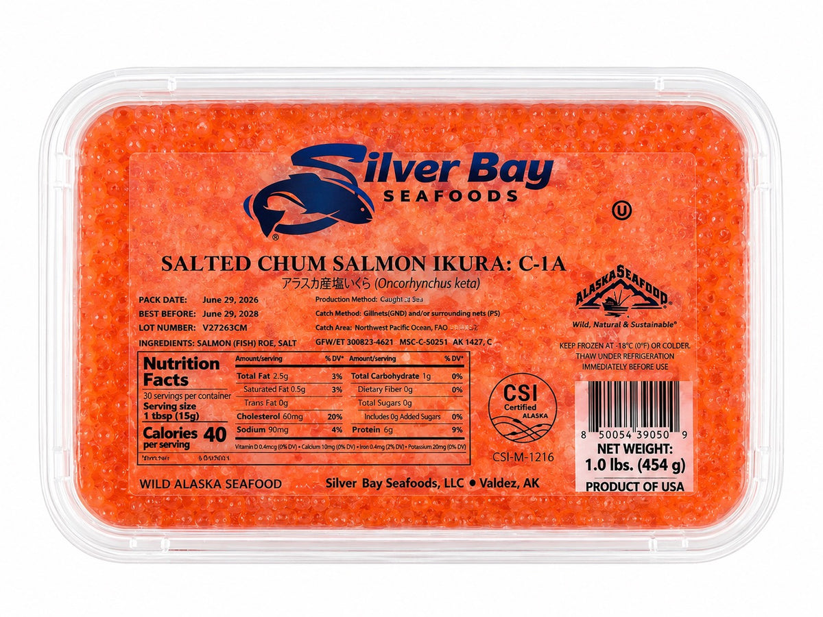 Silver Bay Chum Salmon Roe 500g (NEW 2026 SEASON)