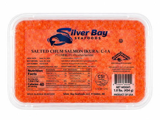 Silver Bay Chum Salmon Roe 500g (NEW 2026 SEASON)